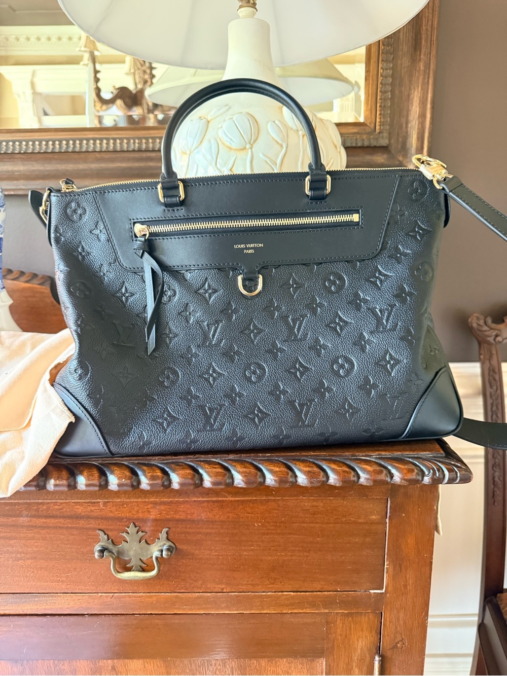 Louis Vuitton Authentic NWT Skyline MM. The Monogram Empreinte Collection. Black